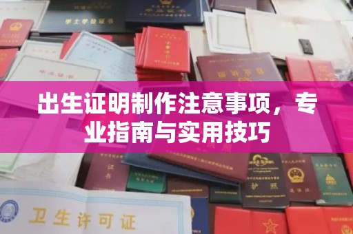翠屏出生证明制作注意事项，专业指南与实用技巧