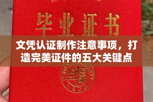 翠屏文凭认证制作注意事项，打造完美证件的五大关键点