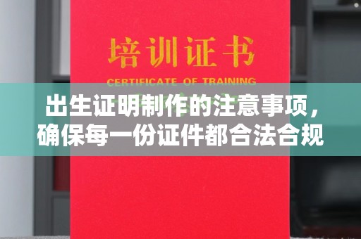 翠屏出生证明制作的注意事项，确保每一份证件都合法合规