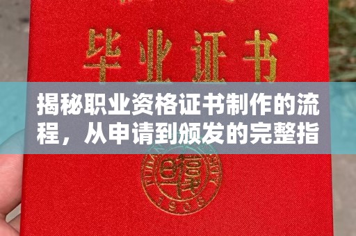 翠屏揭秘职业资格证书制作的流程，从申请到颁发的完整指南