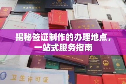 翠屏揭秘签证制作的办理地点，一站式服务指南